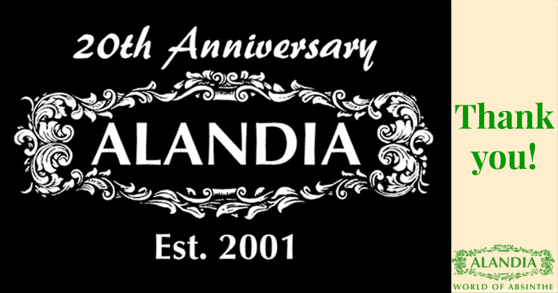 ALANDIA 20th Absinthe Anniversary: Time to celebrate!