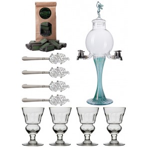 Absinthe Fountain, Glasses and Spoons